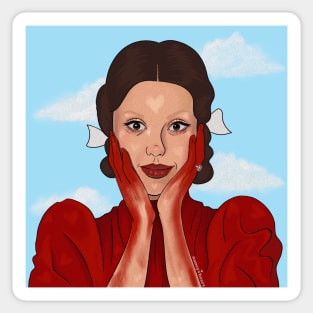 Mia Goth In The Sky Sticker